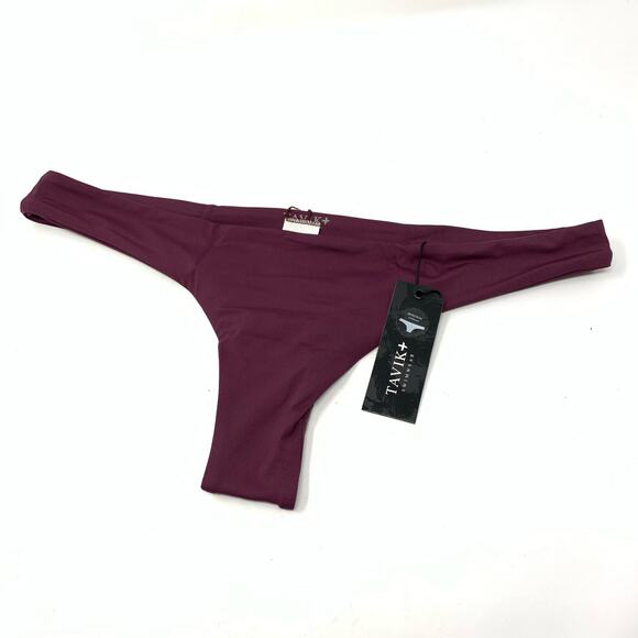 Tavik Ali Mini Swim Bottom Merlot Size Large NEW - Picture 8 of 8